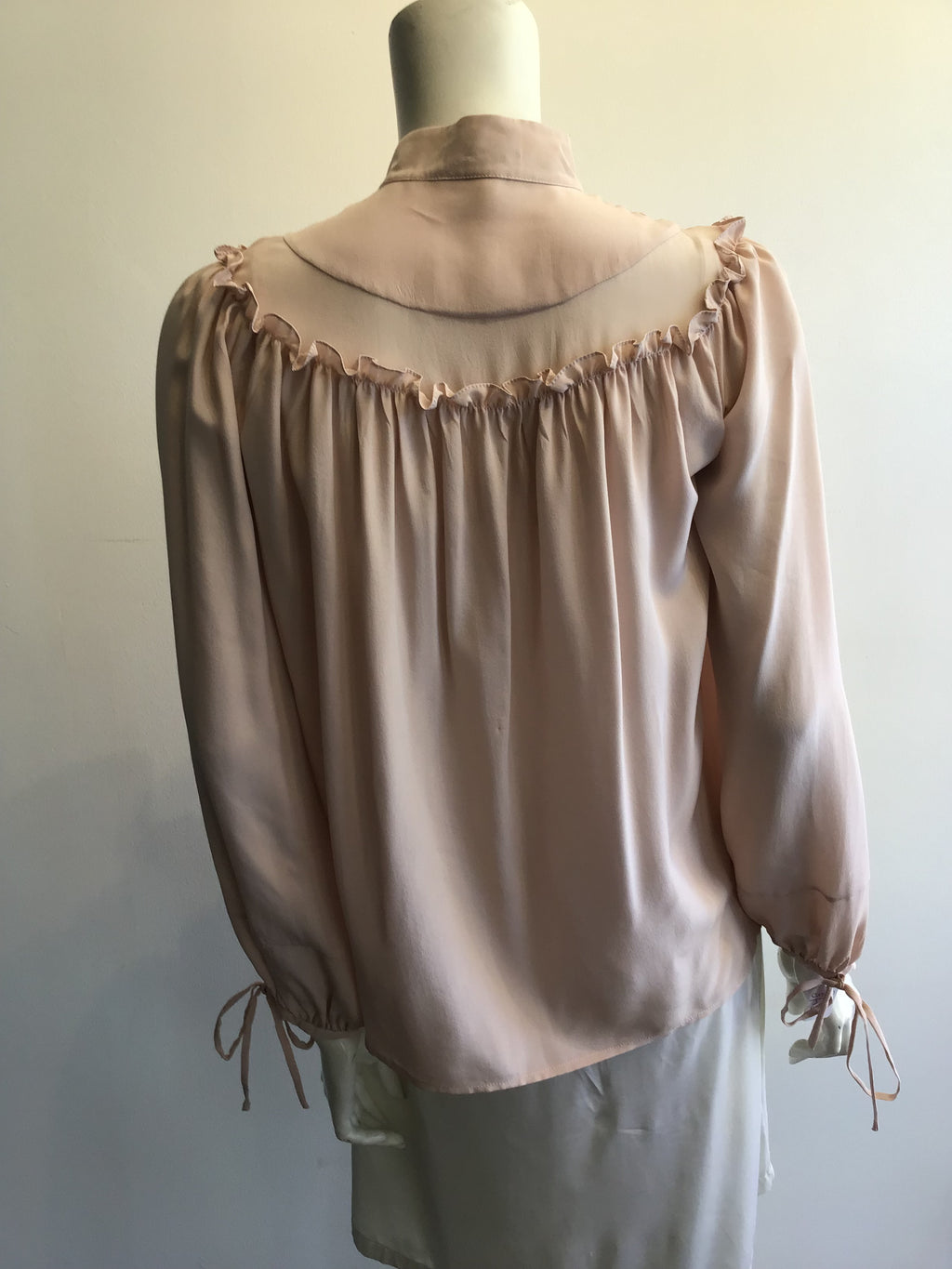 2000 Silk Dusty Rose Peter O’Brien Blouse Size8