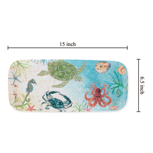 Sealife 15" Melamine Rectangle Tray
