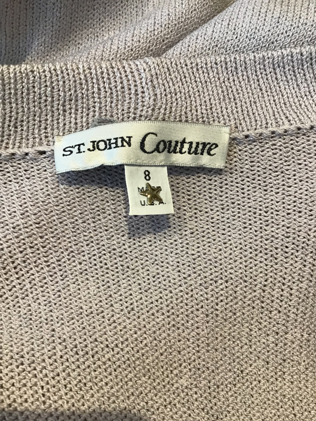1980’s St John Silver and Pewter wool/Rayon Blend Evening Size 10