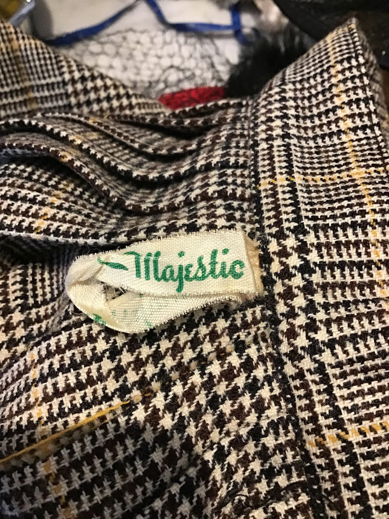 1960’s Wool Plaid Kilt Skirt Size 8