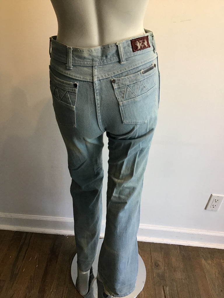 1970’s Blue Denim Hands Off Jeans Size 4
