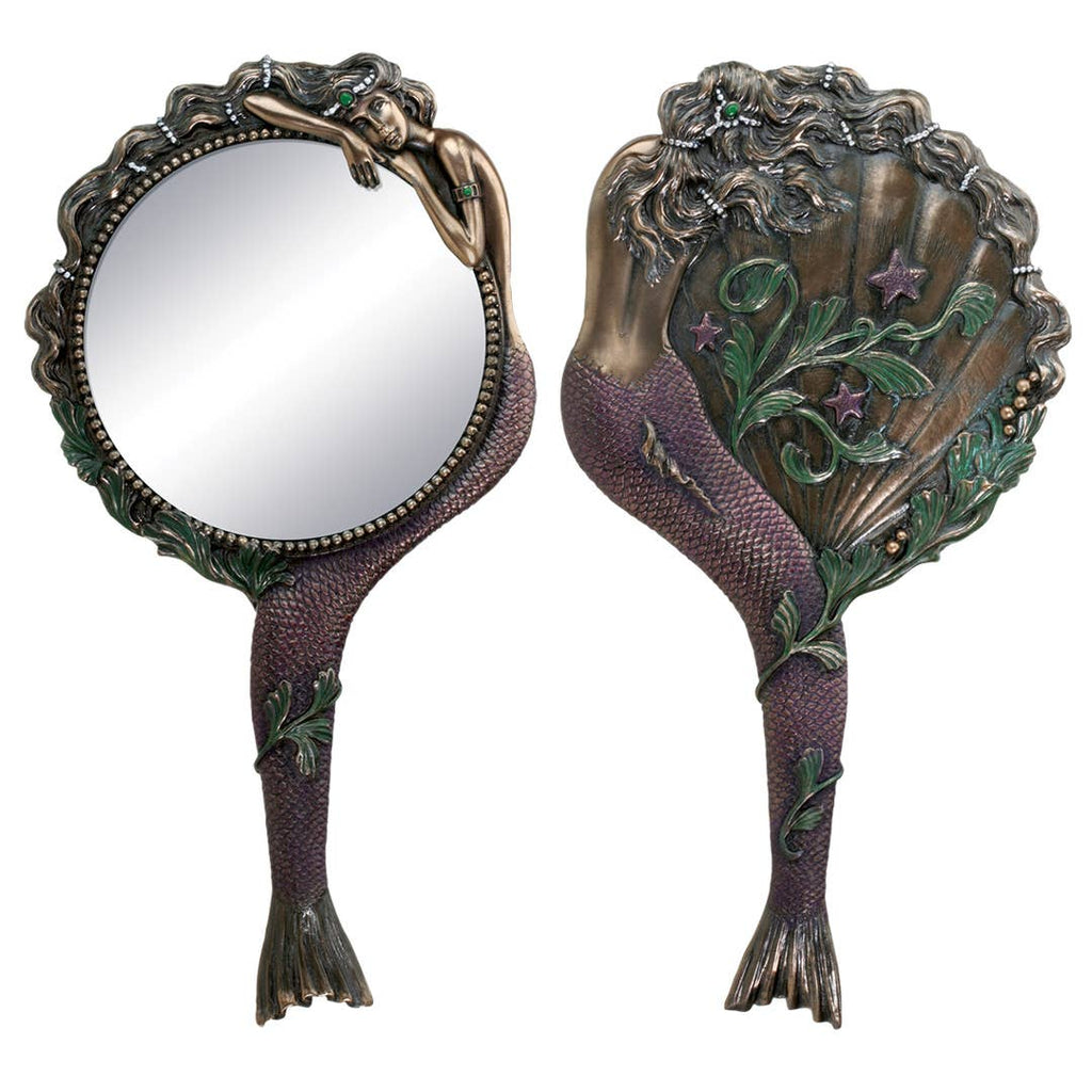 Mermaid Decorative Resin Hand Mirror