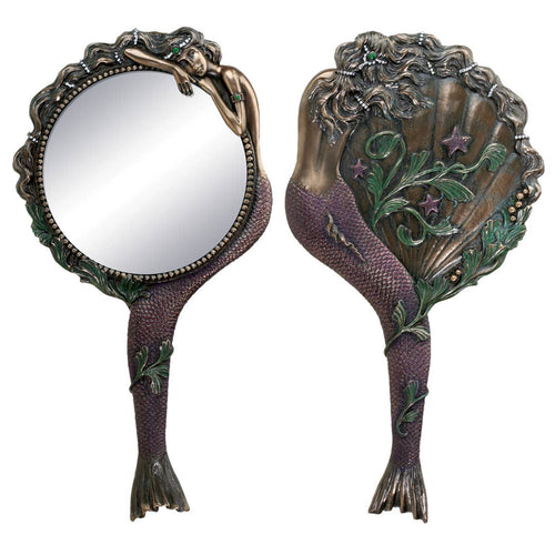 Mermaid Decorative Resin Hand Mirror