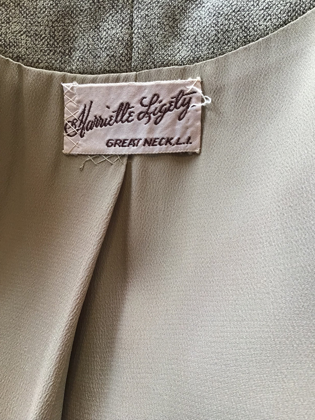 1940’s Light Green Wool Antoinette Ligity Jacket Size 8