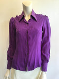 1970’s Purple Silk Valentino Blouse Size 6
