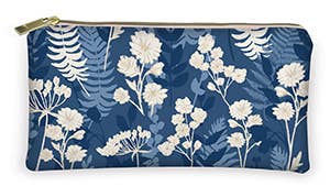 Reusable Zip Pouch -BLUE BOTANICALS