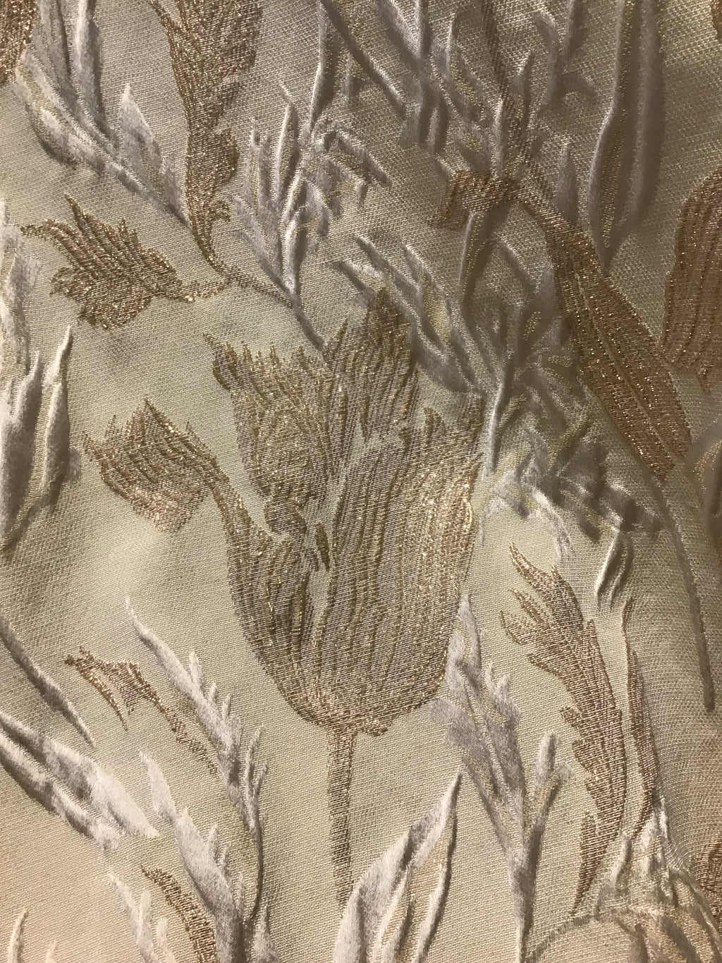 1960’s Sarmi Gold and Cream Silk Brocade Size 4