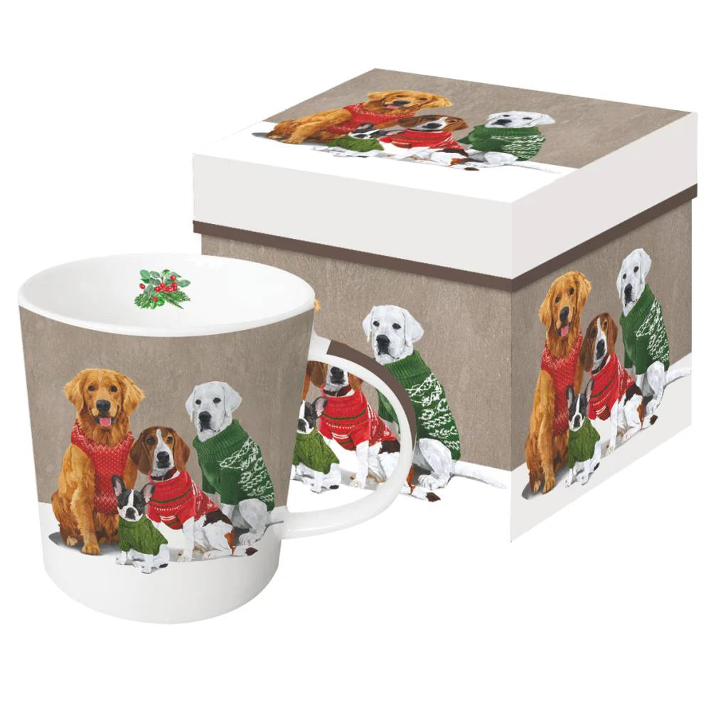 Paper Products Design Sweater Dogs Mug in a Box