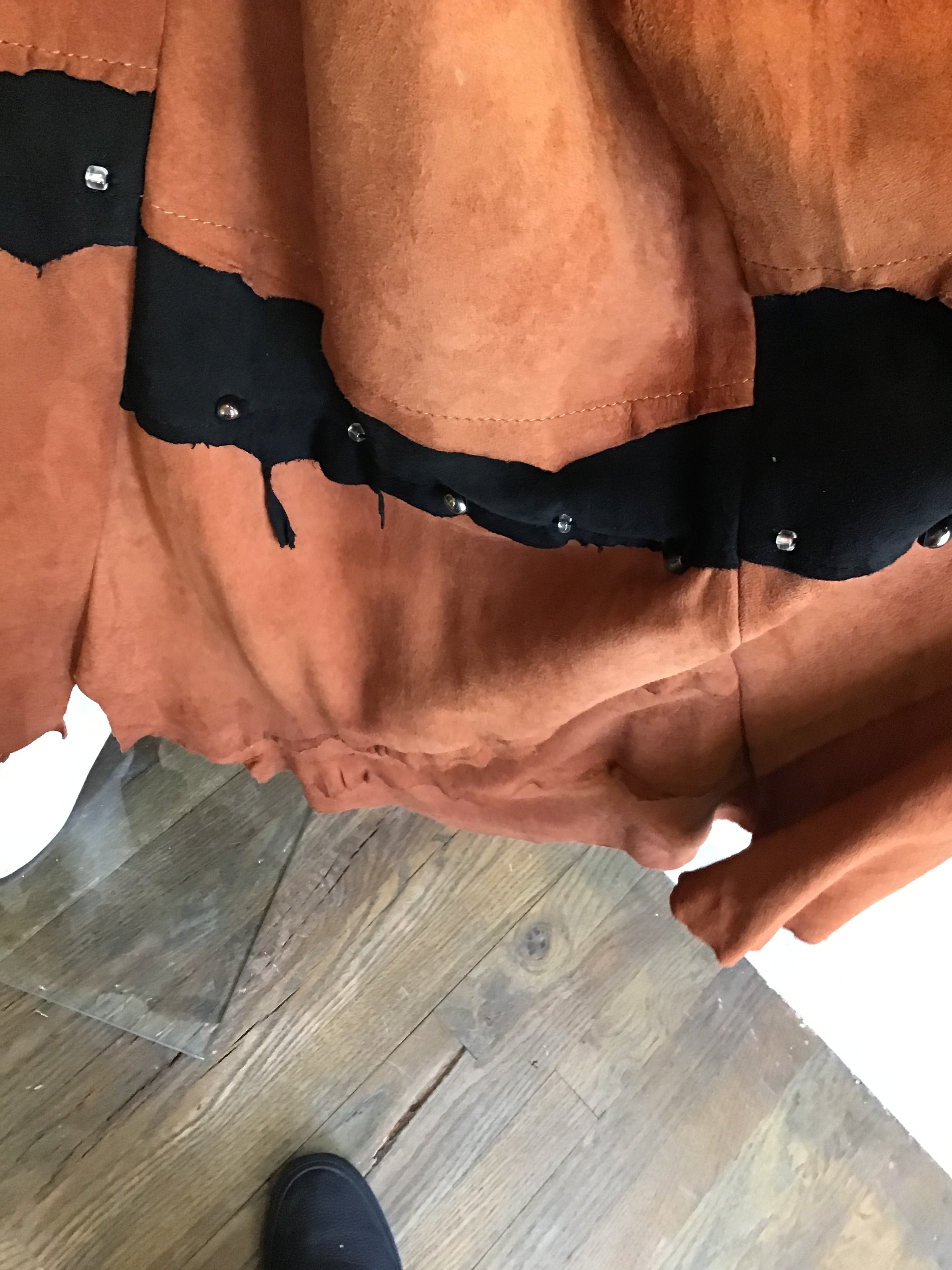 1990’s Blue Rose Carmel Suede Dress Size 8