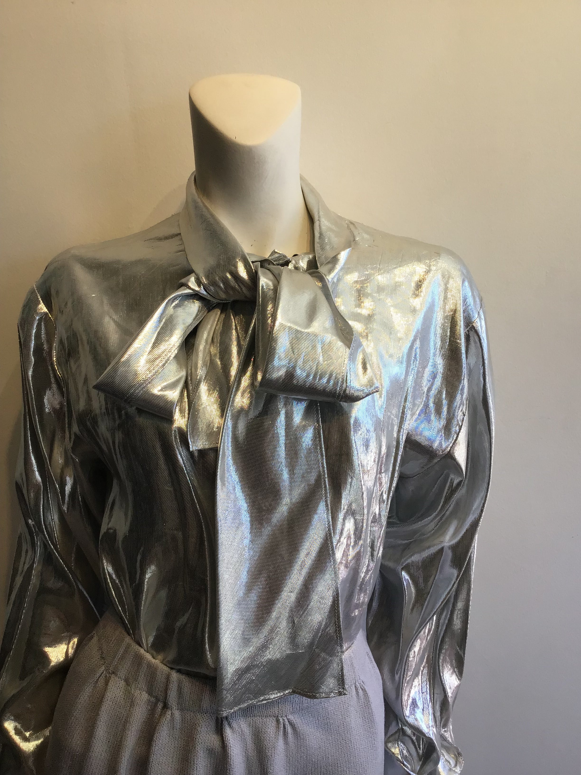 1980’s St John Silver and Pewter wool/Rayon Blend Evening Size 10
