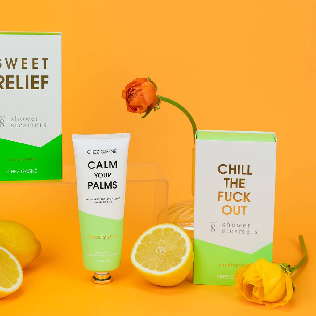 Chez Gagn e Chill The Fuck Out - Shower Steamers - Eucalyptus - Set of 8