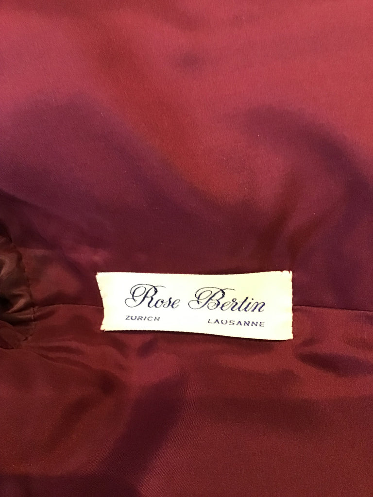 1960s Red and Black Wool Suit by Rose Bertin of Zurich Size 8