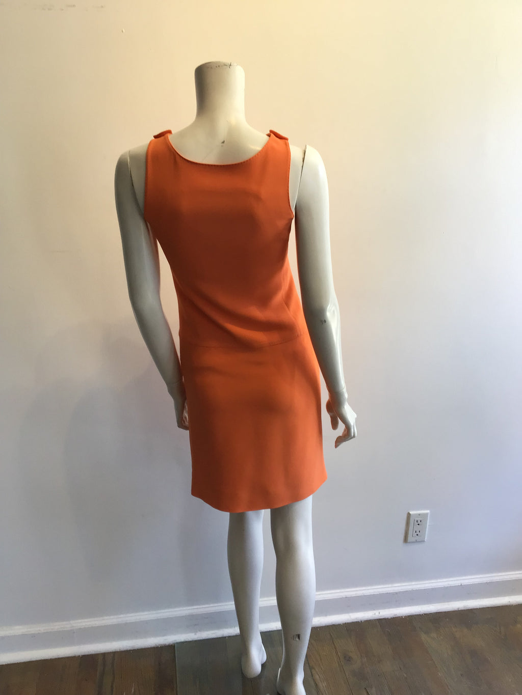 2000’s Orange Lycra Cotton Blend Dress Size 4