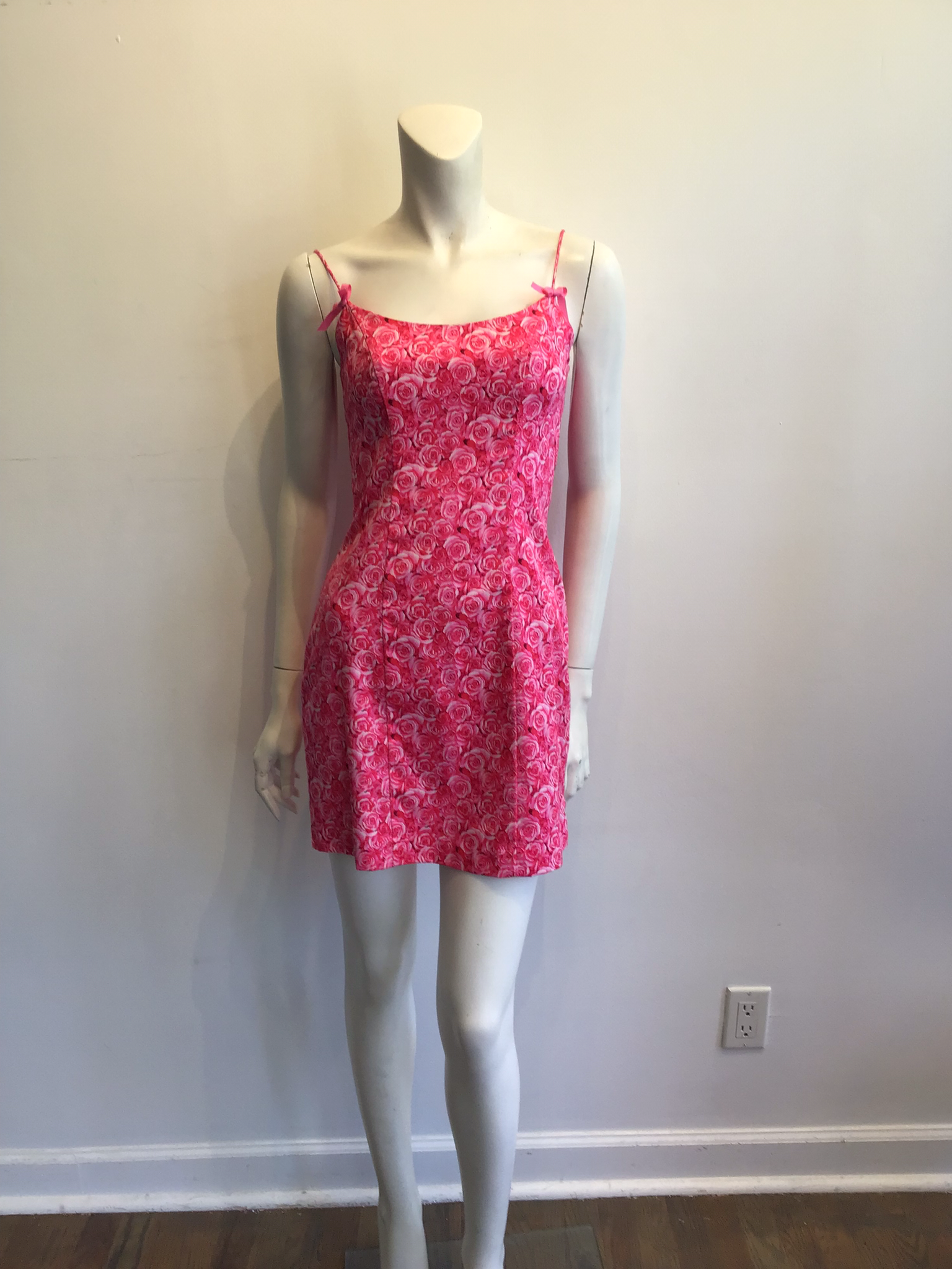 2000s Pink Cynthia Rawley Cotton Dress Size 2