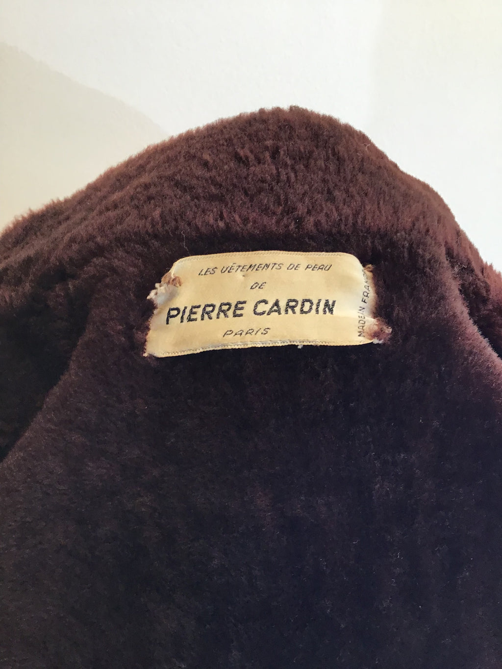 Late 1960s Pierre Cardin Brown Suede Coat Size 6