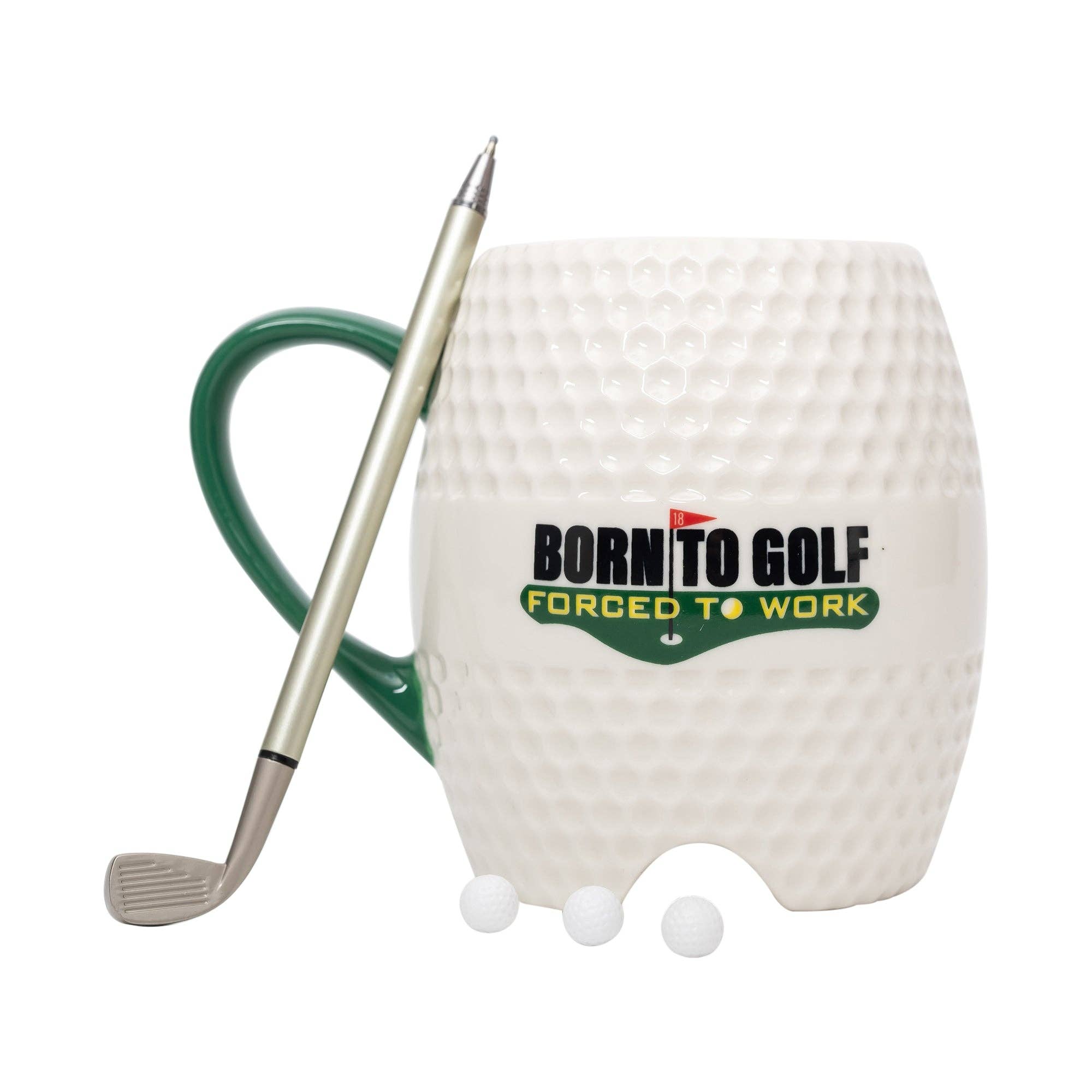 Golf Mug - Born to Golf | Golf Mug & Pen Set
