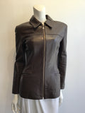 1980’s Michael Hoban North Beach Leather Brown Jacket Size 4