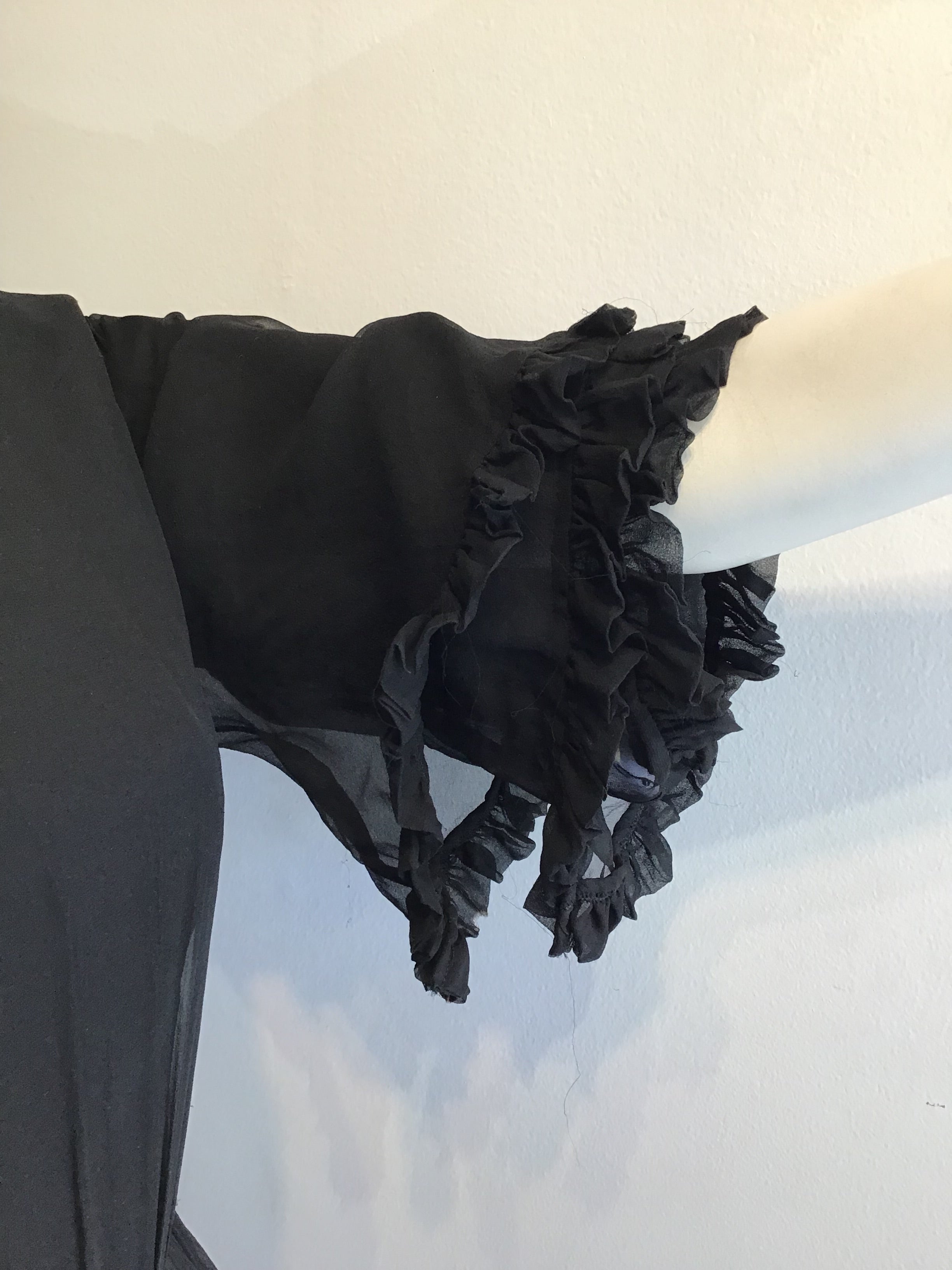 1960’s Black Chiffon Cocktail Dress Size 6