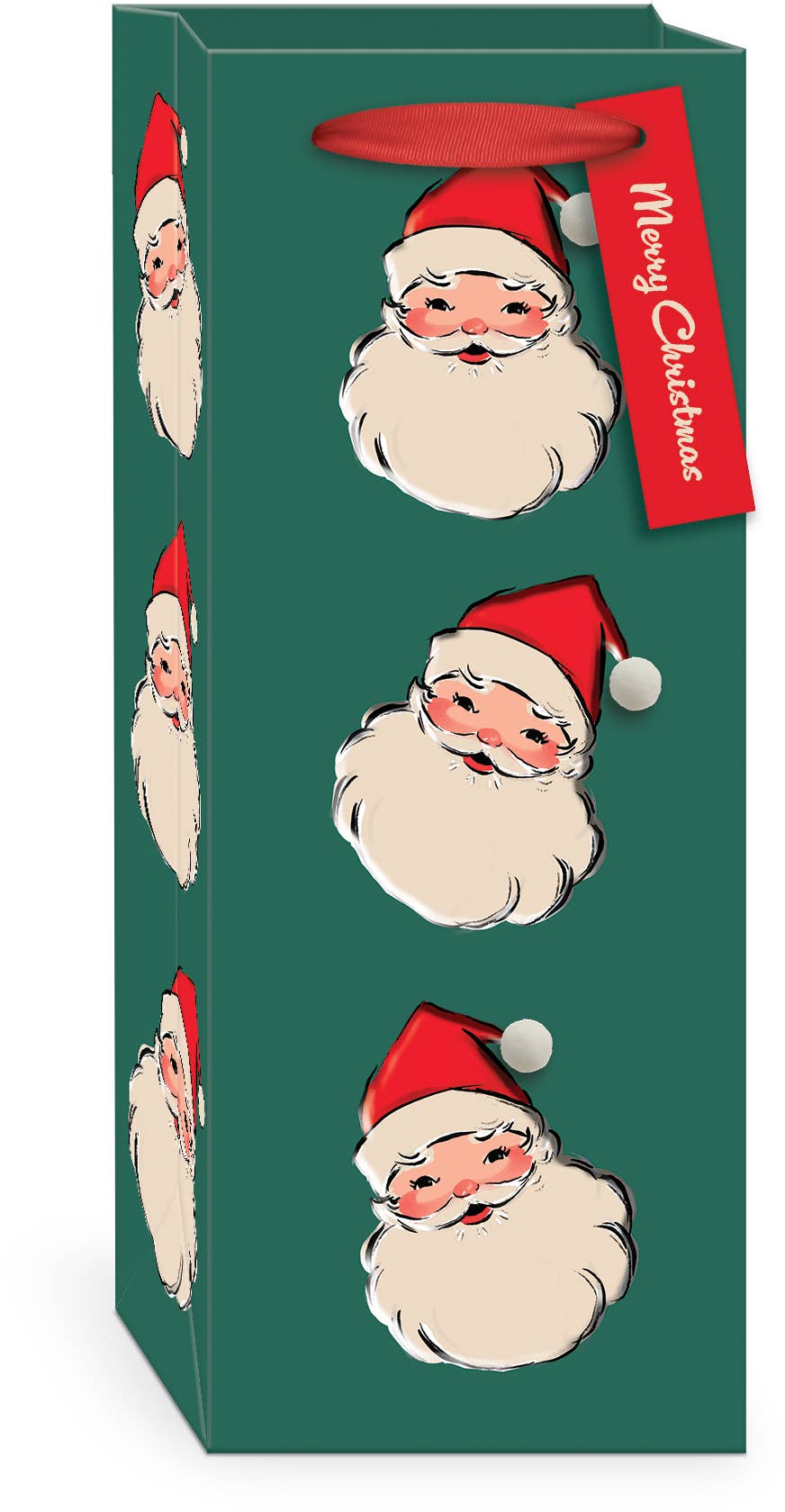 Wine Bag Retro Santa