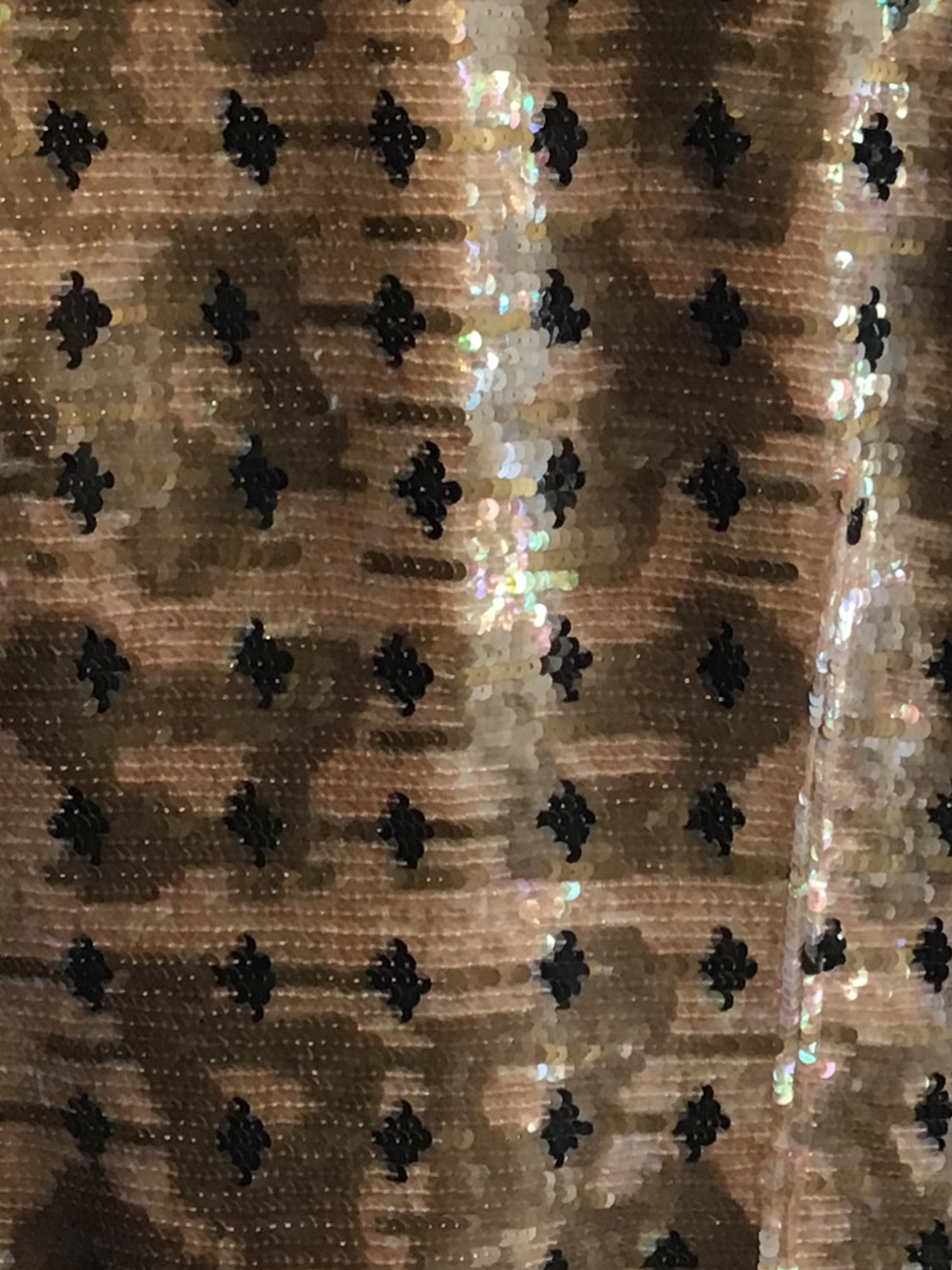 1980’s Sequined And Beaded Evening Jacket in Copper, Peach and Black Size 8