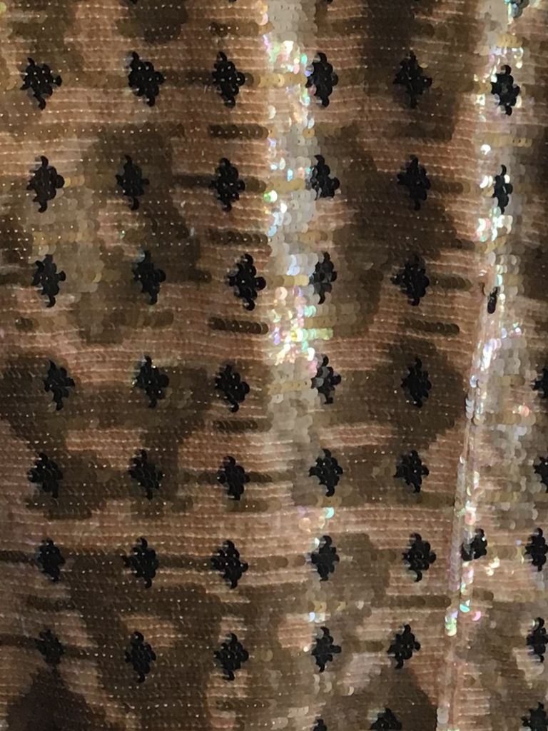 1980’s Sequined And Beaded Evening Jacket in Copper,Peach and Black Size 8