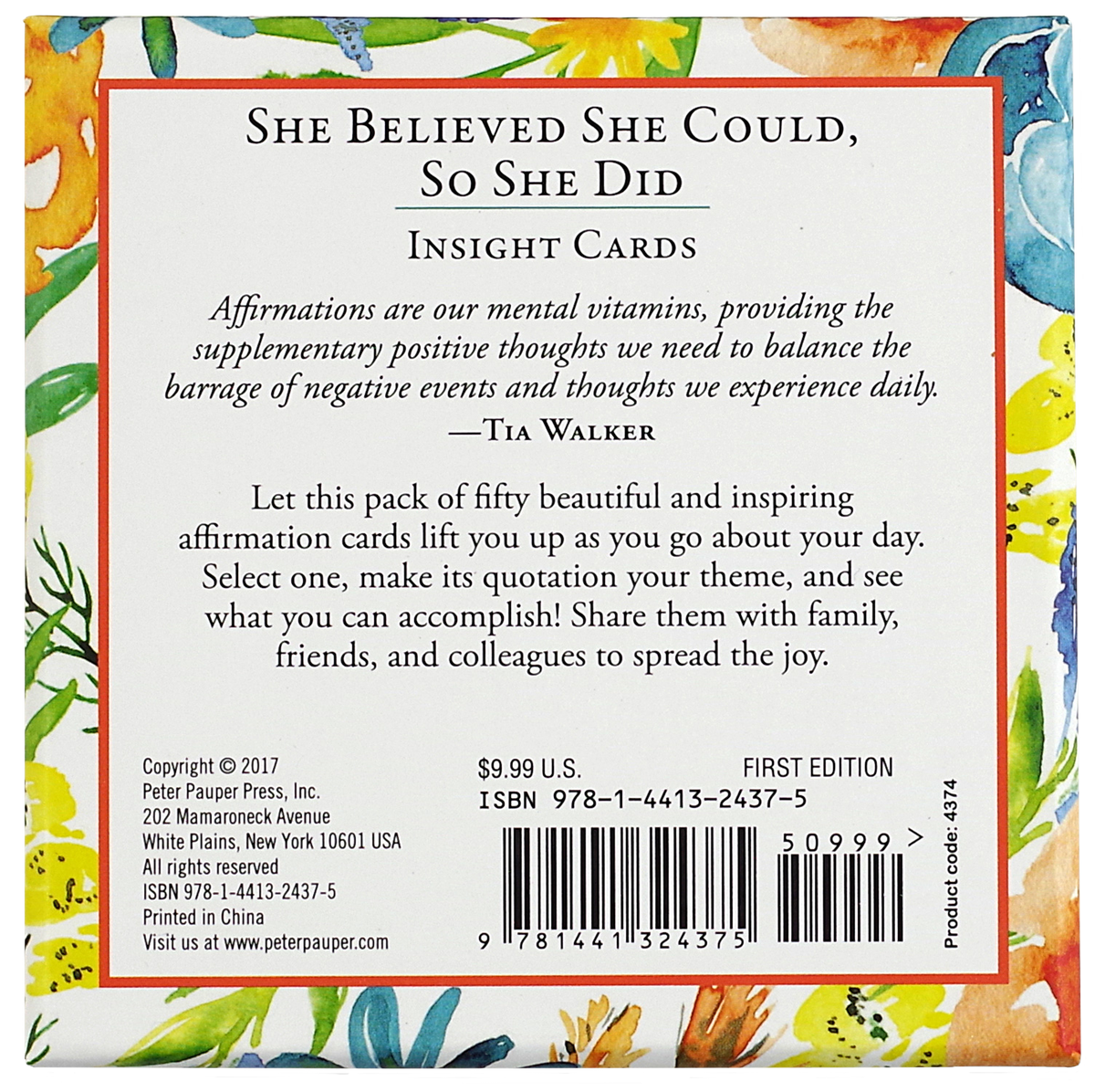 She Believed She Could, So She Did Insight Cards