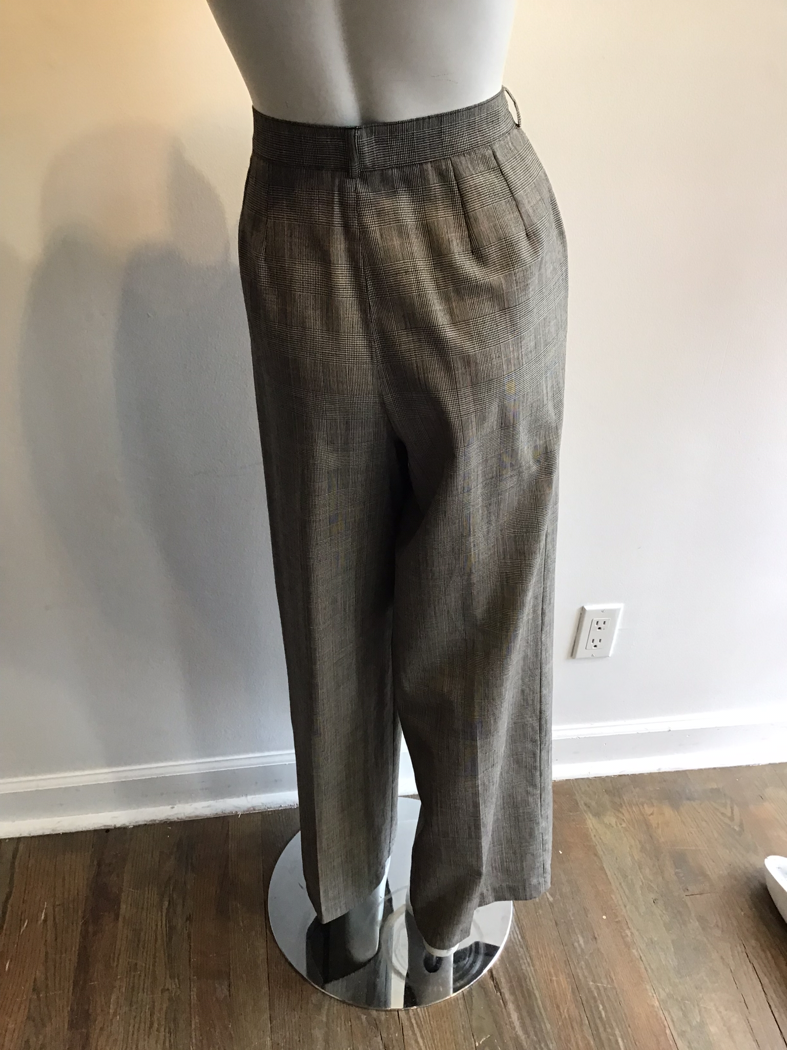 1990’s Yves Saint Laurent Encore Wool Plaid Pant Suit Size 10
