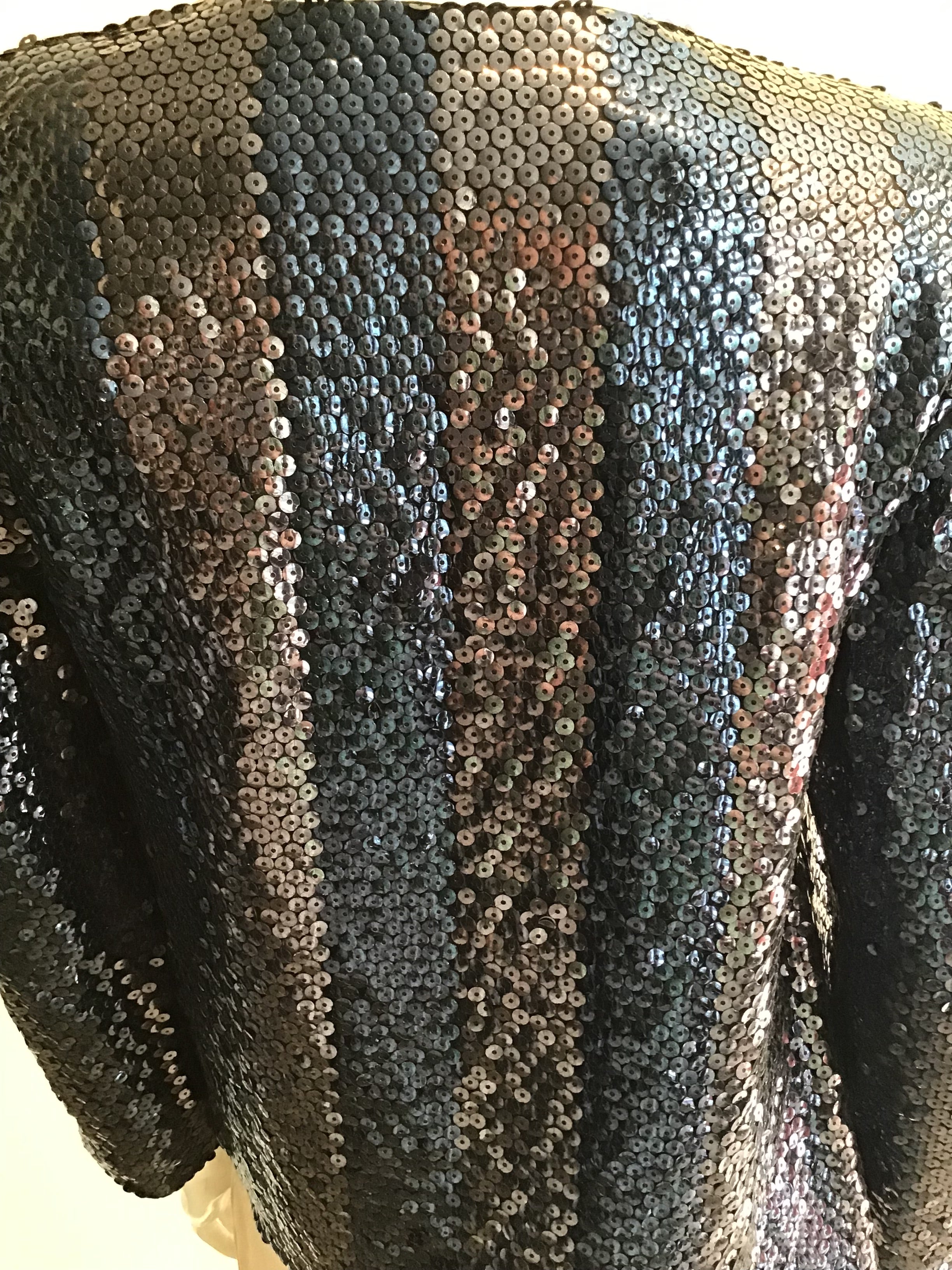1980’s Muney New York Sequined Jacket Size 10