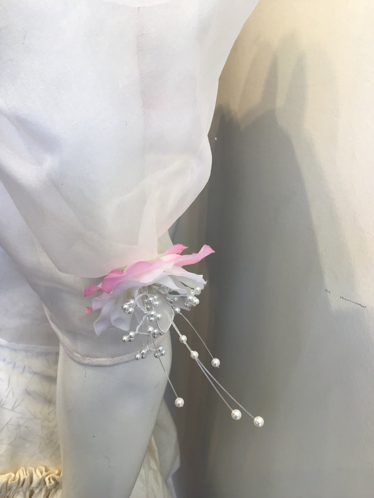 1980’s White Silk Taffeta Mary O’Donnell Cocktail Dress Size 4