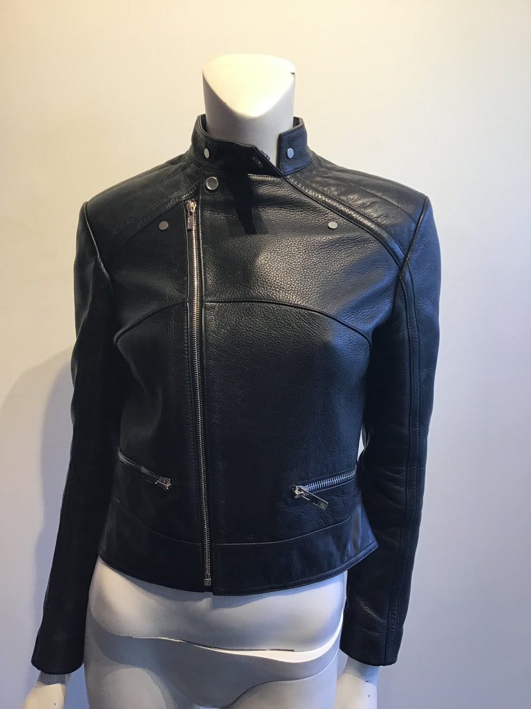 2000’s Balenciaga Black Lamb’s Leather Biker Jacket Size 7.5/8