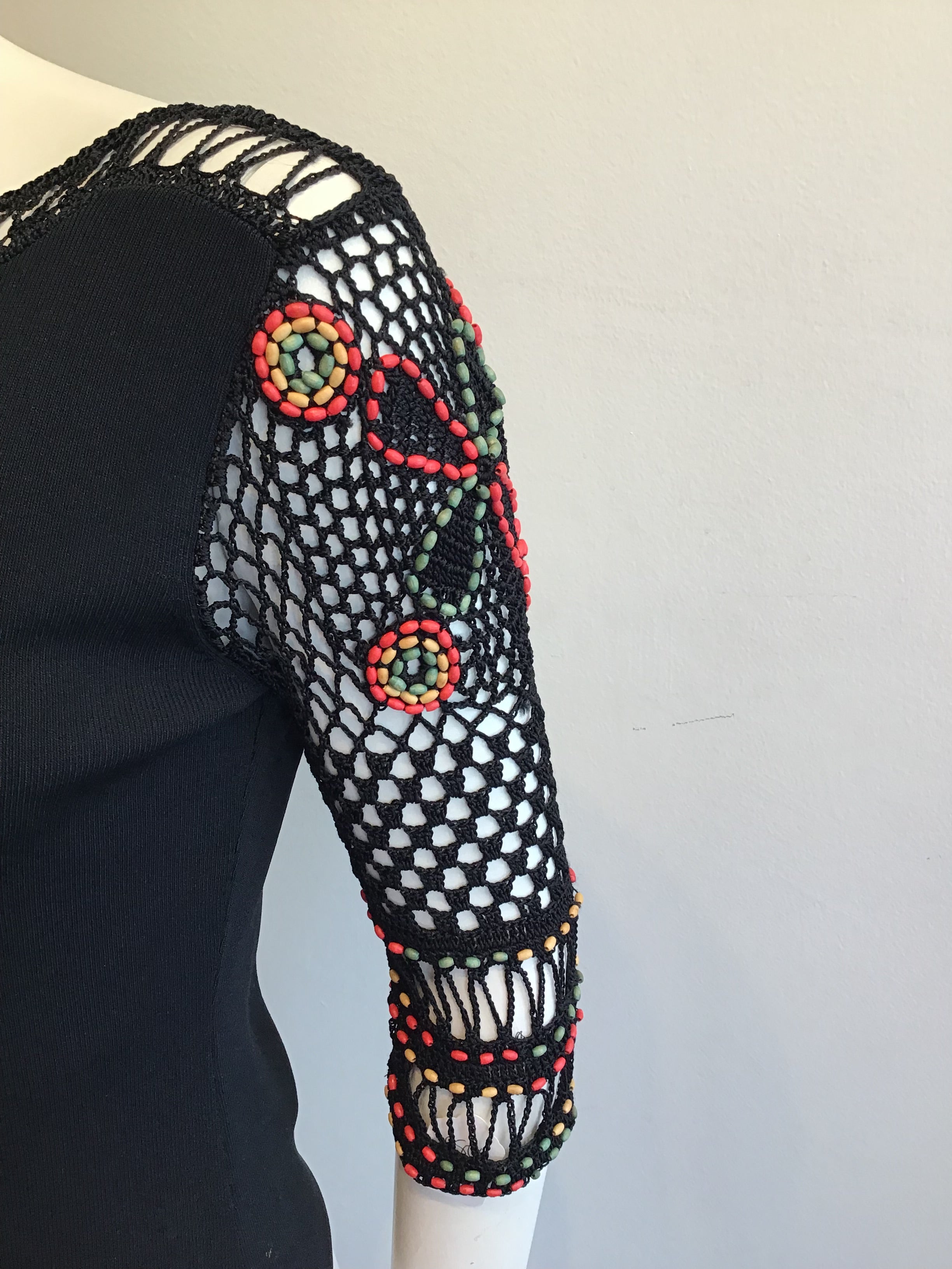 1990s Vicoise Vlack Knitted Top by Joseph A Size 6