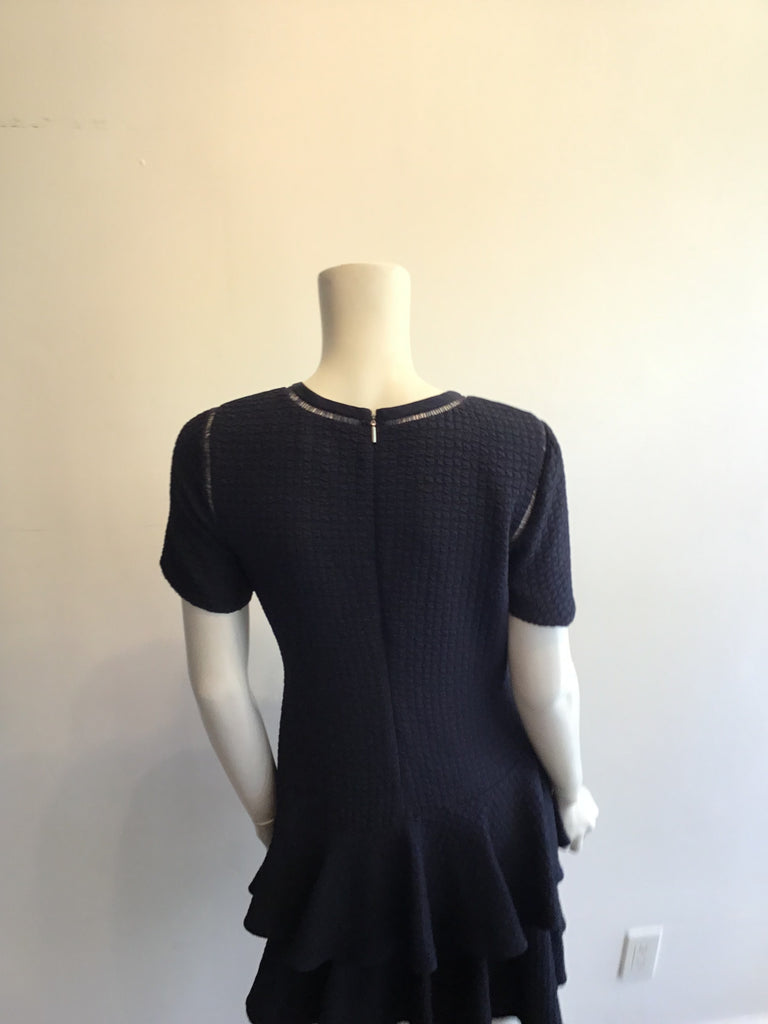 2000’s Navy Blue Rebecca Taylor Polyester Dress Size 6