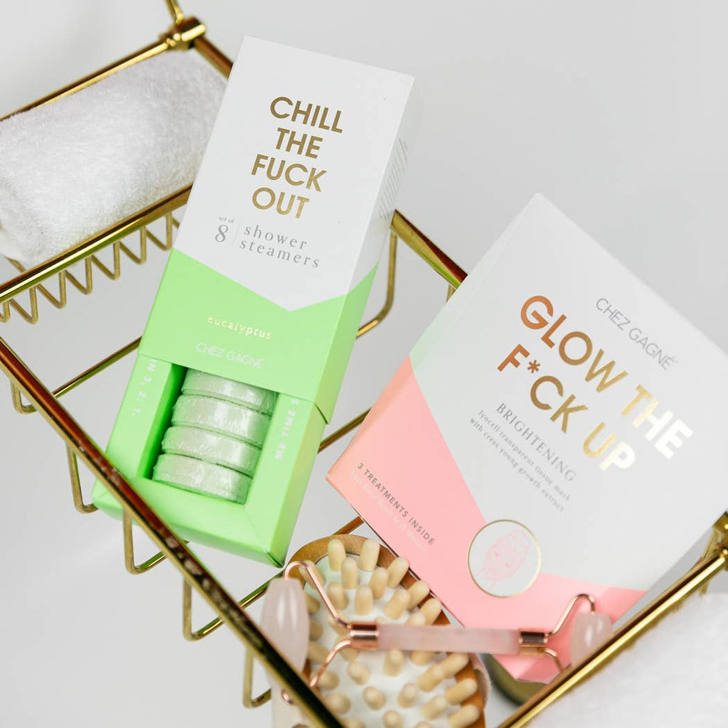 Chez Gagn e Chill The Fuck Out - Shower Steamers - Eucalyptus - Set of 8