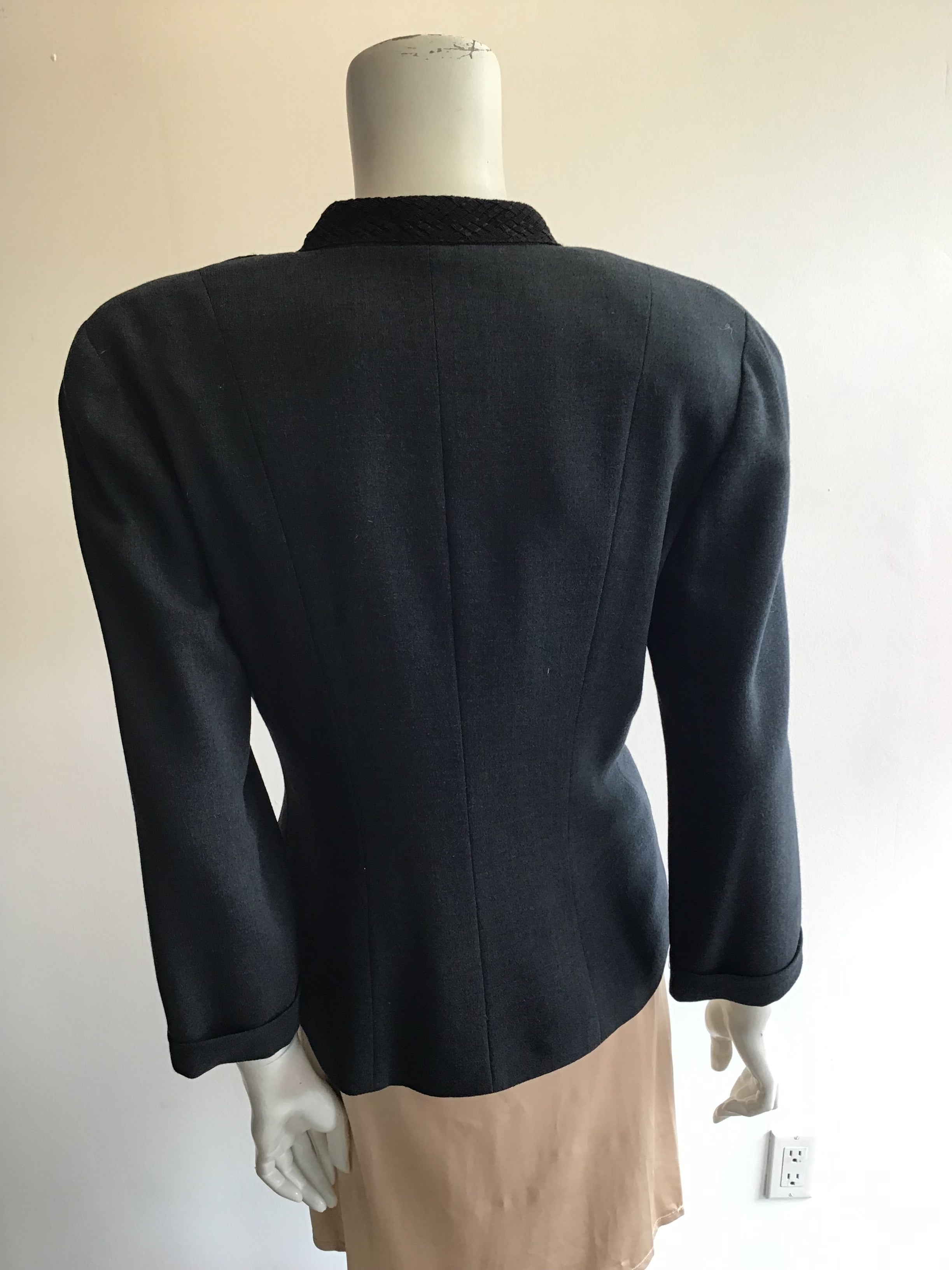 1980’s Slate Blue Wool Zelda Jacket Size 6