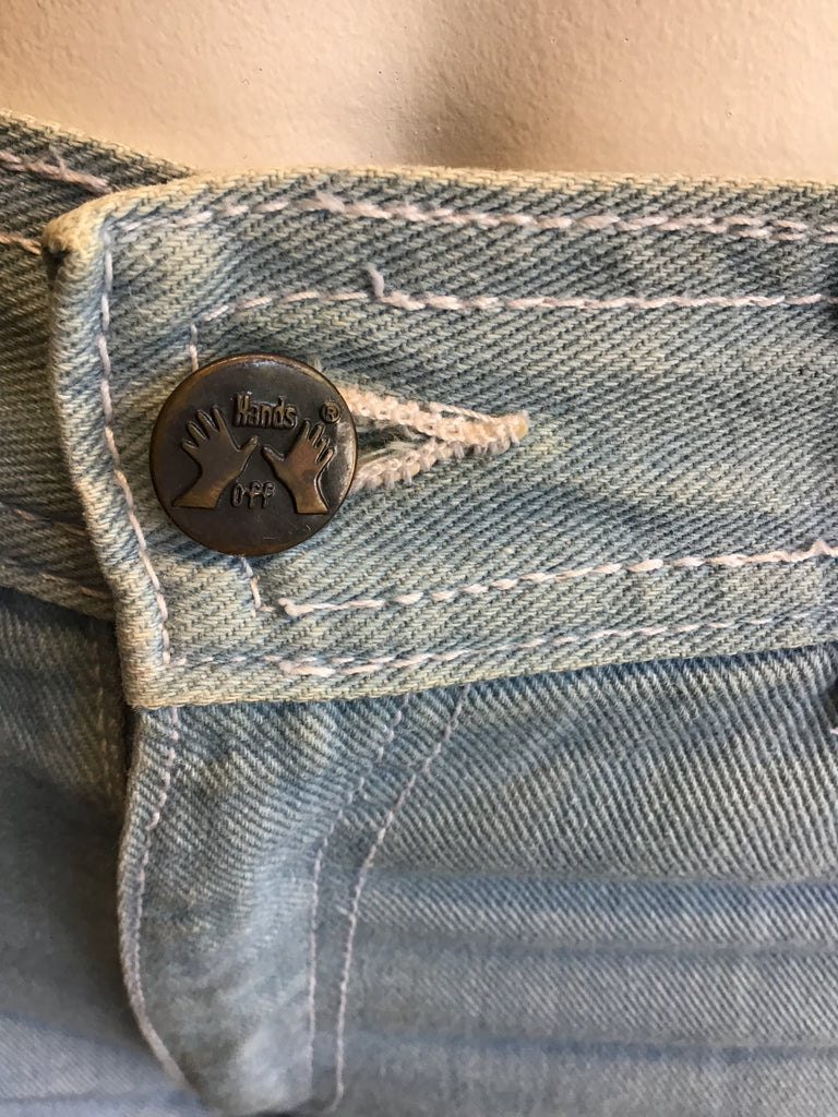 1970’s Blue Denim Hands Off Jeans Size 4