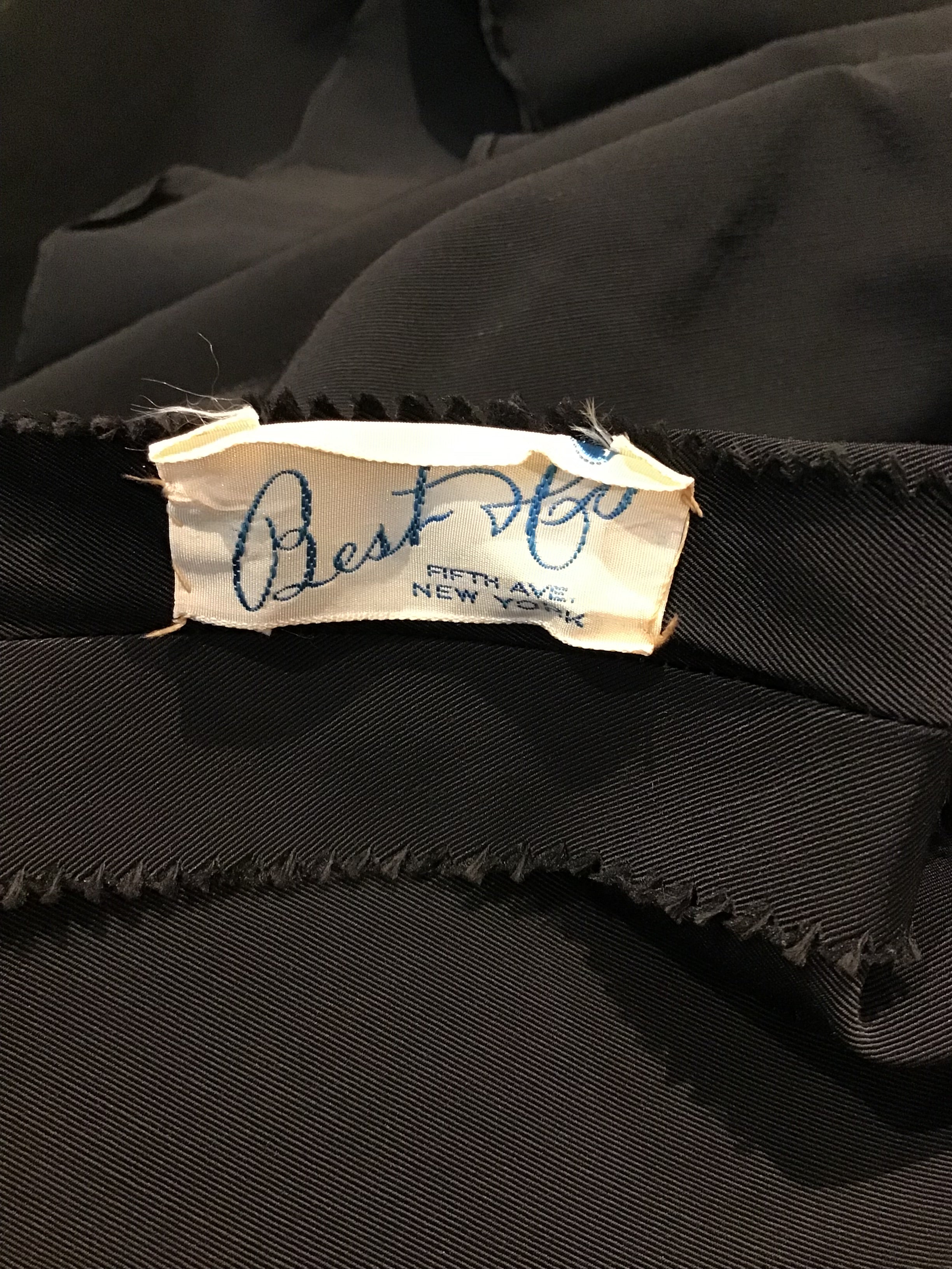 1940’s Red and Black Rayon Evening gown Size 6