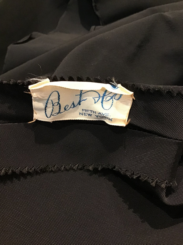 1940’s Red and Black Rayon Evening gown Size 6