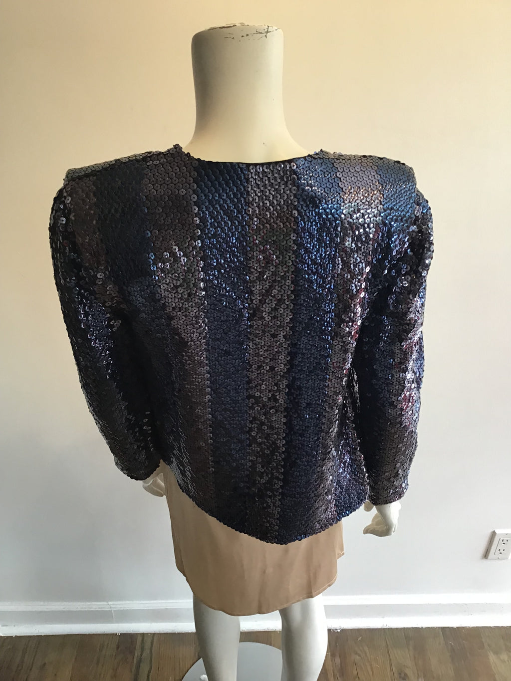 1980’s Muney New York Sequined Jacket Size 10