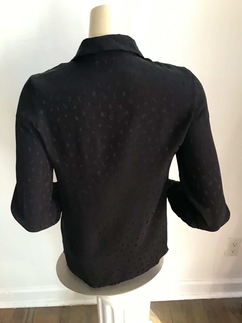 1970’s Black Silk Valentino Shirt Size 4