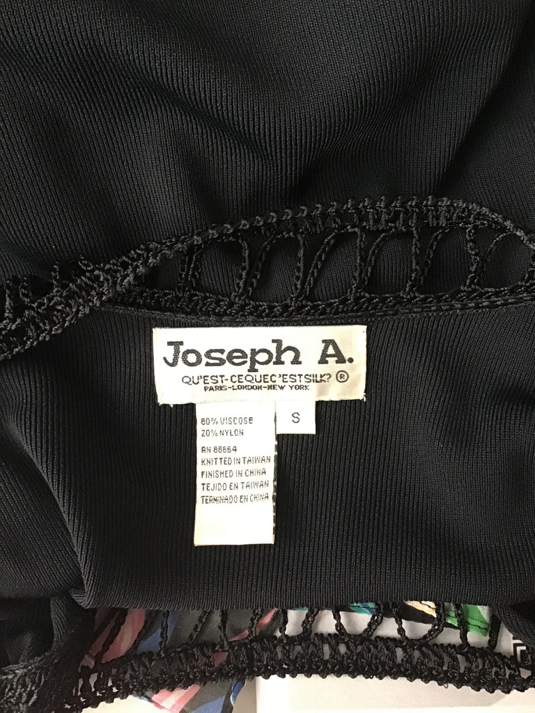 1990s Vicoise Vlack Knitted Top by Joseph A Size 6