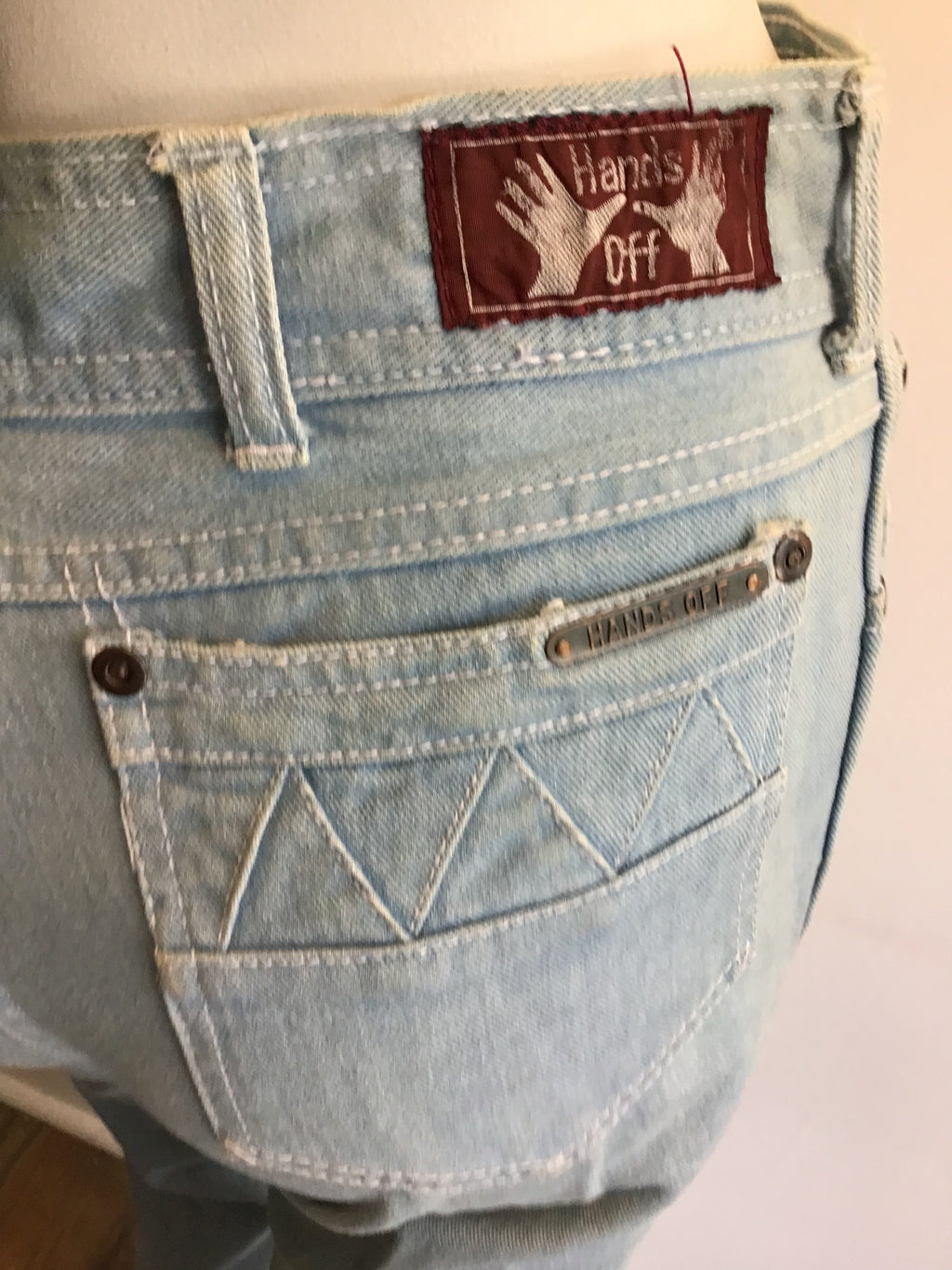 1970’s Blue Denim Hands Off Jeans Size 4