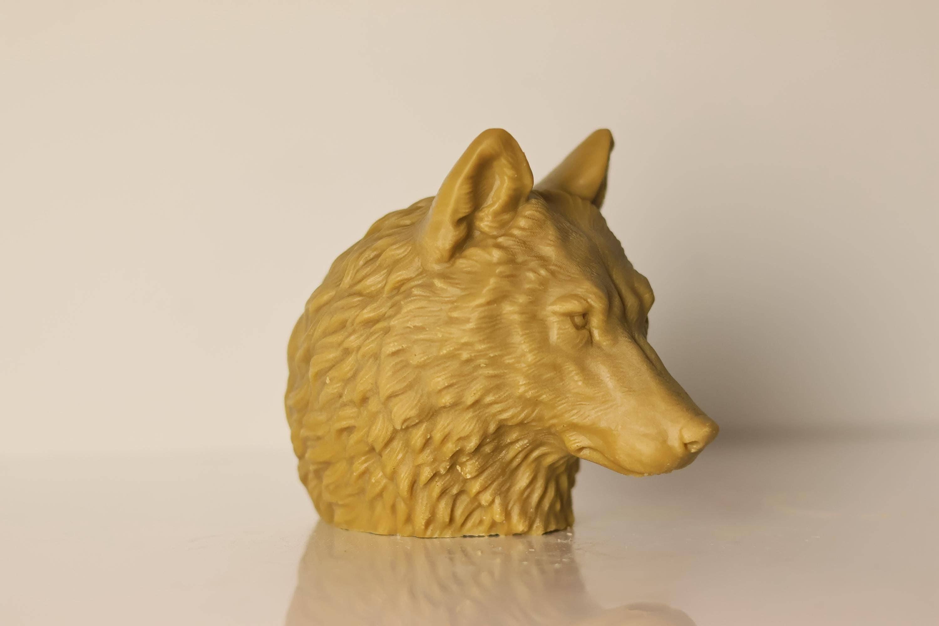 Wolf Head Candle