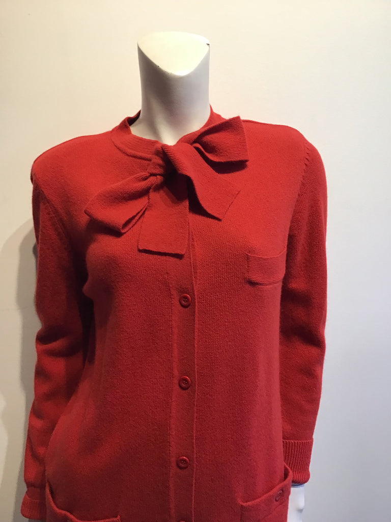 1980s Sonia Rykiel Red Wool 3 Piece Ensemble Size 6