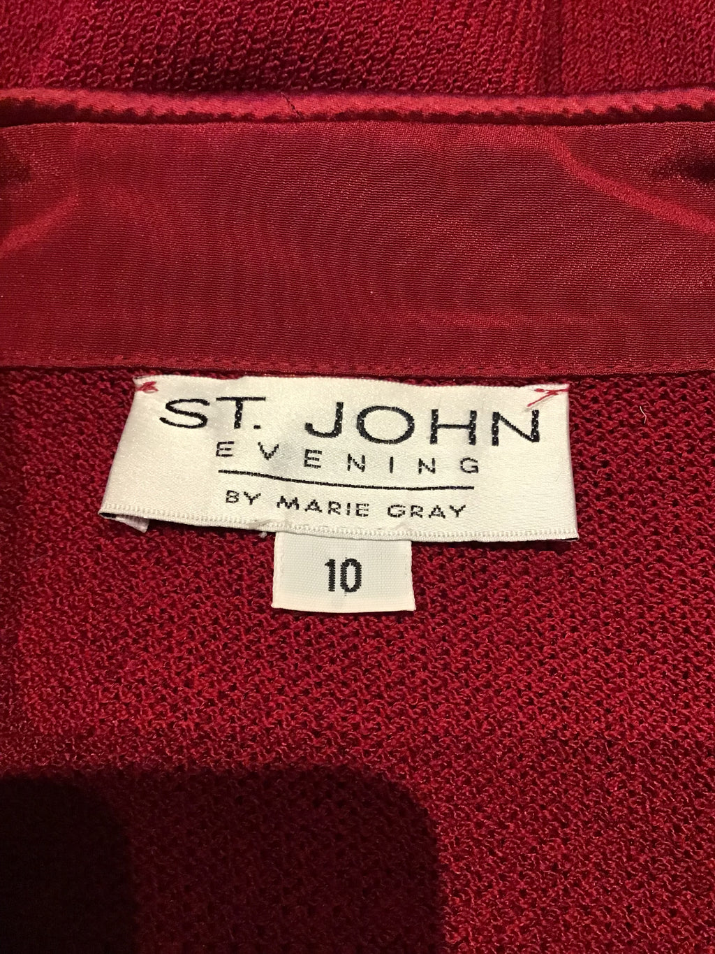 1980’s St. John Burgundy Wool Blend Suit Size 10