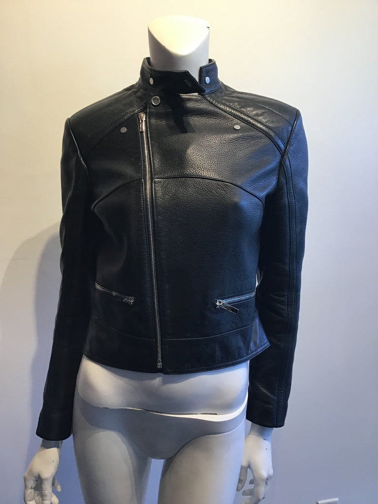 2000’s Balenciaga Black Lamb’s Leather Biker Jacket Size 7.5/8