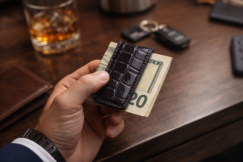 Harry Leather Magnetic Money Clip