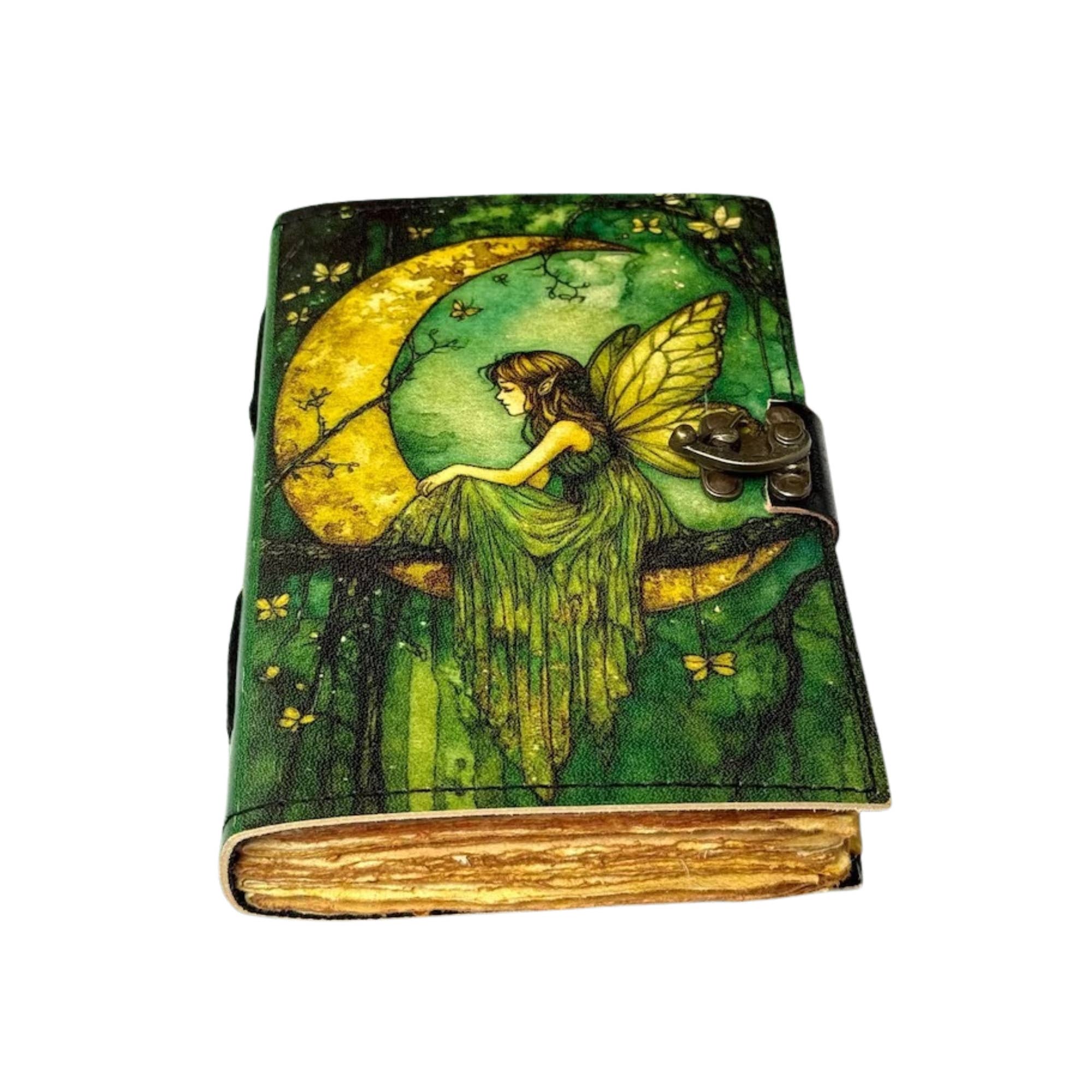 Fairy Leather Journal Celtic Grimoire Journal Spellbook