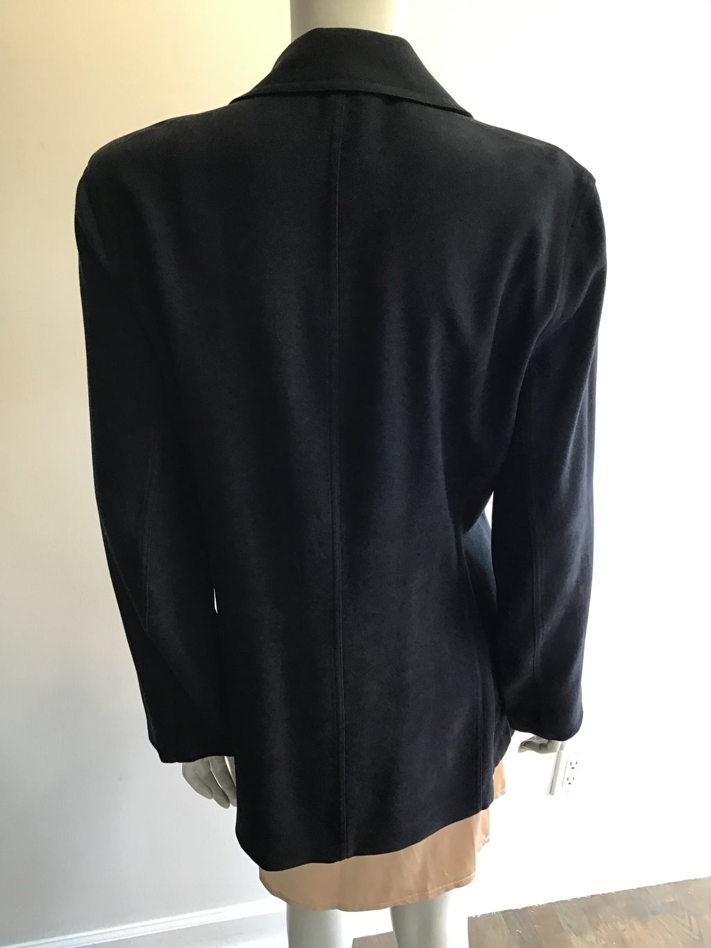 2000’s Ungaro Black Rayon Blend Jacket Size 10
