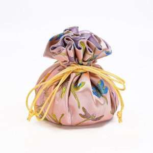 Butterfly & Dragonfly Brocade Jewelry Pouch