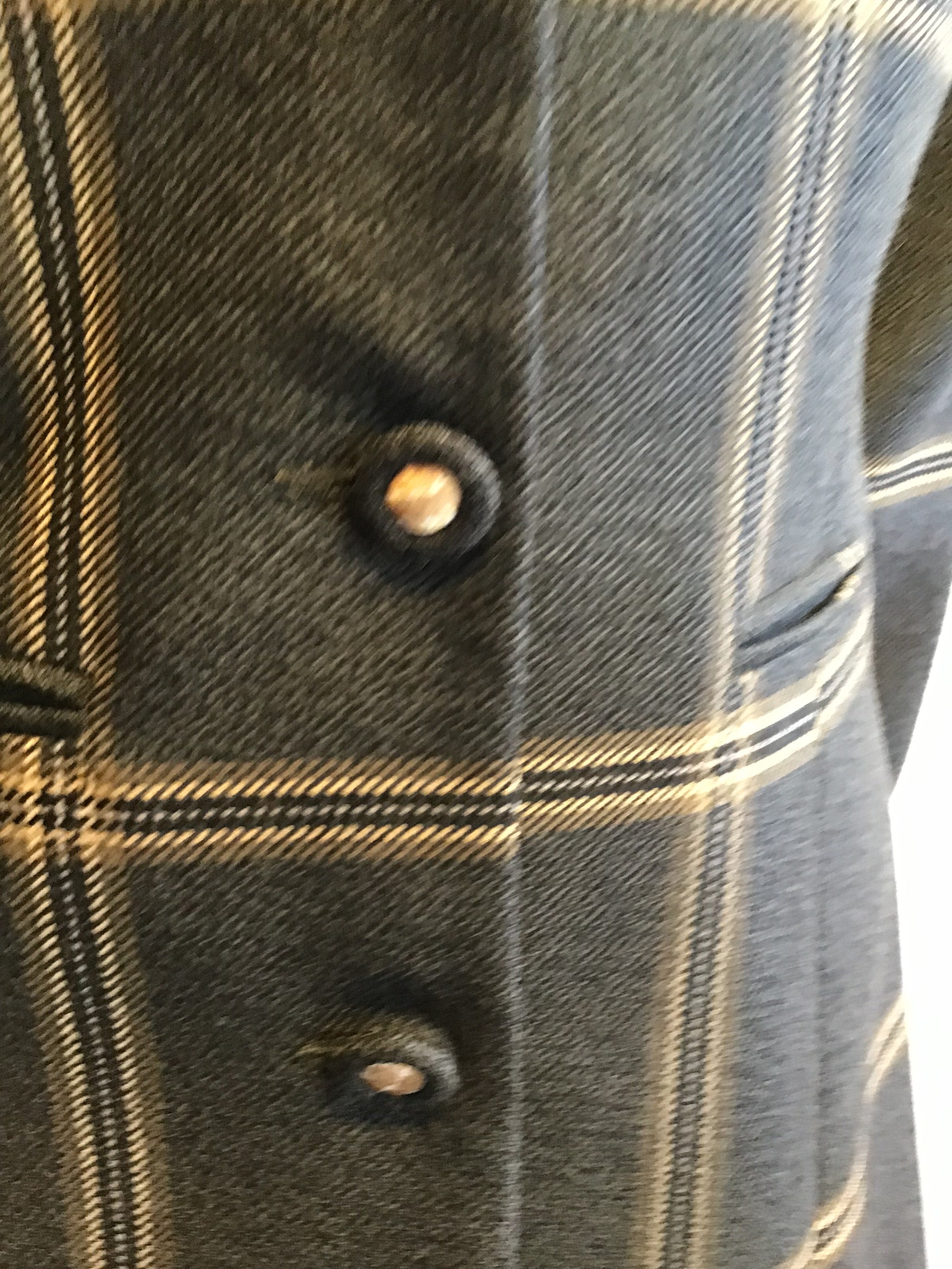 2000’s Gabriela Rose Wool Brown Plaid Jacket Size 6/7